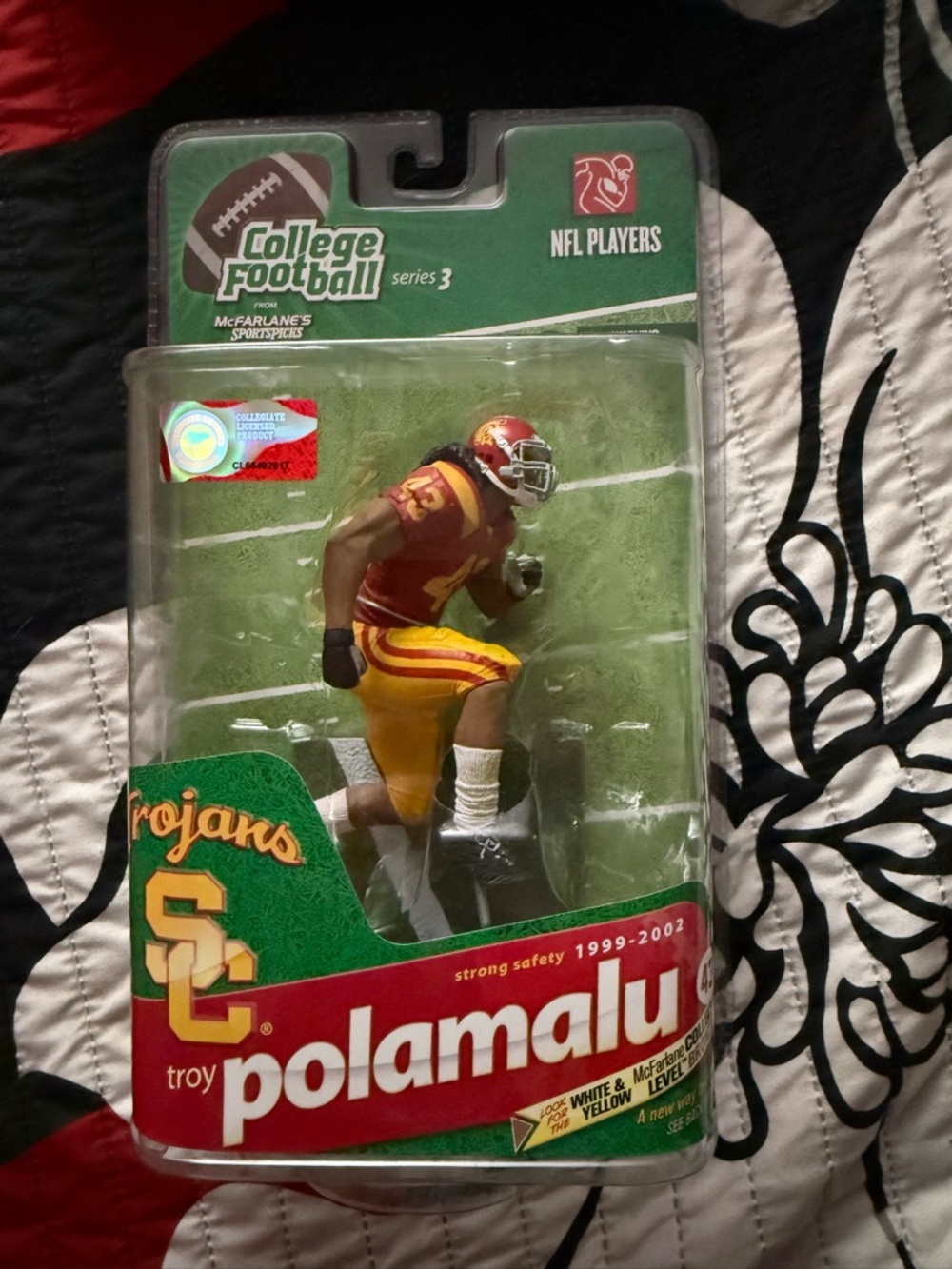 McFarlane Toys USC Trojans Red & Gold Troy Polamalu Action Figure